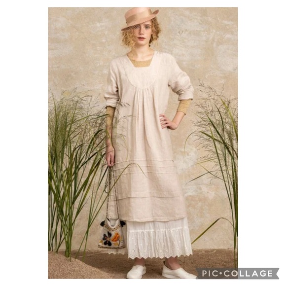 Gudrun Sjoden Dresses & Skirts - Gudrun Sjöden Woven Linen Dress in Natural NEW XXL